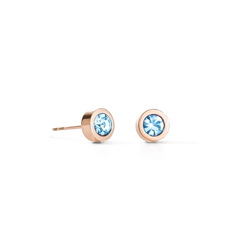 Фото Серьги Light Blue-Gold Coeur de Lion 0227/21-0755