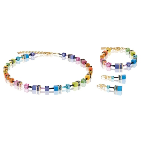 Фото Серьги Multicolour Rainbow Gold Coeur de Lion 2838/20-1573