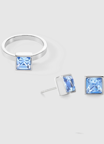 Фото Кольцо Light Blue-Silver Coeur de Lion 0500/40-0741 58