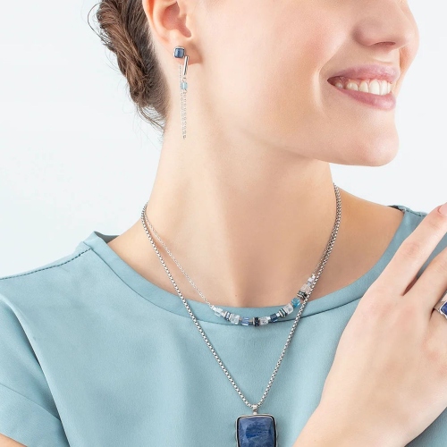 Фото Серьги Blue-Silver Coeur de Lion 1200/21-0717