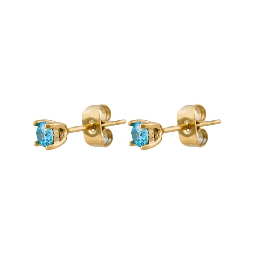 Фото Пусеты BLUE Art Deco Fiore Luna AE03187-3 BL/G