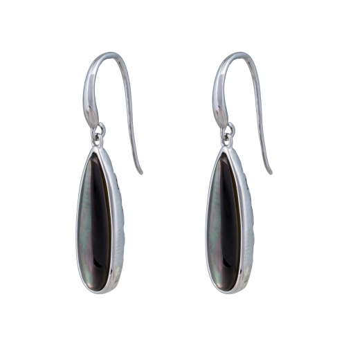 Фото Серьги Капля SHELL Art Deco Fiore Luna AE01376-13 BW/S