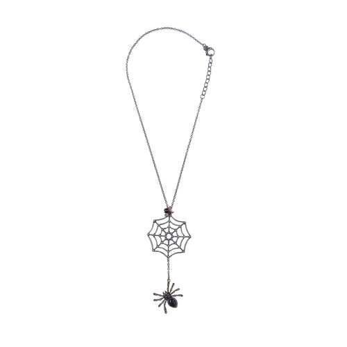 Фото Колье Alcozer&J оникс жемчуг гранат крист.Swarovski  AL-C5258C