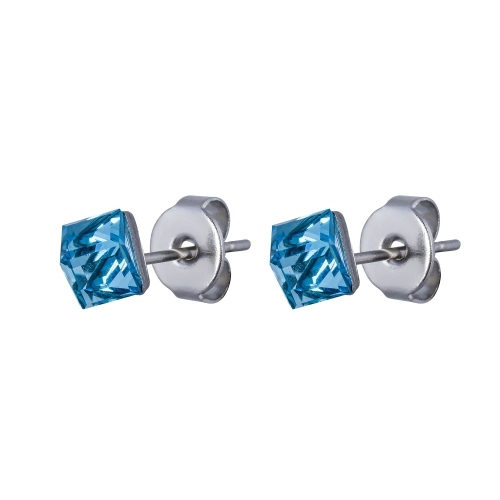 Фото Пусеты Crystal Sky Blue Fiore Luna Classic SWE0127/1 SB S