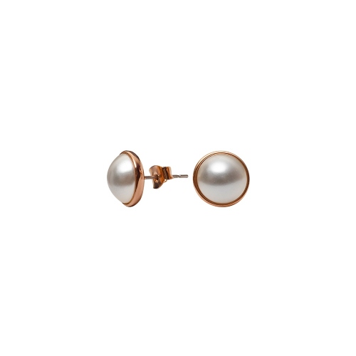 Фото Пусеты Cream Pearl Kristal Fiore Luna A2005PE-E02.12 BR/RG