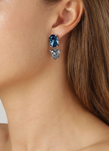 Фото Серьги Dyrberg Kern ANETT SS ROYAL BLUE/GREY 430129