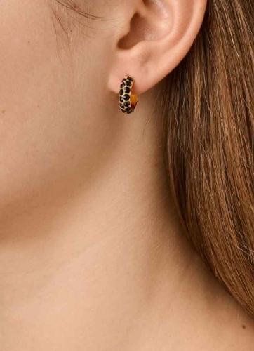 Фото Серьги-кольца HEIDI SG BLACK Dyrberg Kern 450056