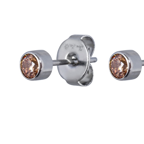 Фото Пусеты Cubic zirconia Champagne Fiore Luna Classic SWE0128 CH S
