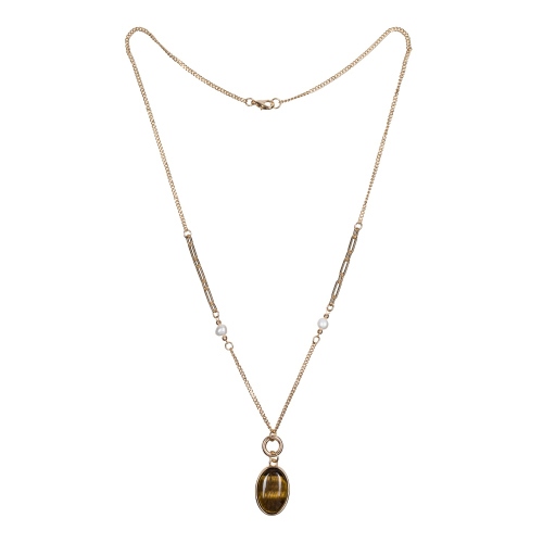 Фото Колье TIGER EYE Elegia Fiore Luna LN5156 BR/G