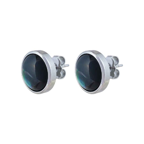 Фото Пусеты Сфера SHELL la perle Fiore Luna AE02913-1 BW/S