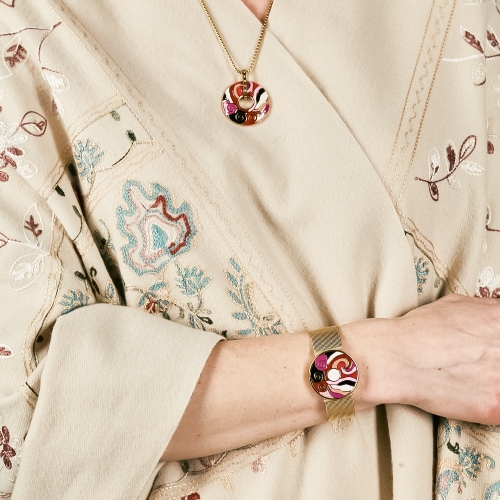 Браслет на металлическом ремешке Fiore Luna CB13784-2 G