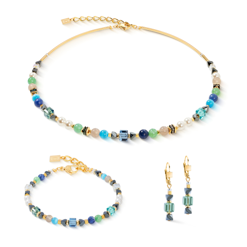 Фото Серьги Green-Turquoise Coeur de Lion 4243/20-0506