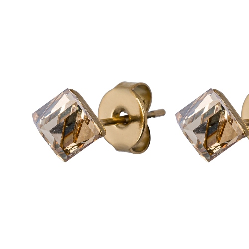 Фото Пусеты Crystal Champagne Fiore Luna Classic SWE0127/1 CH G