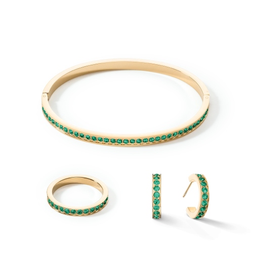 Фото Кольцо Dark Green-Gold Coeur de Lion 0127/40-0549 60