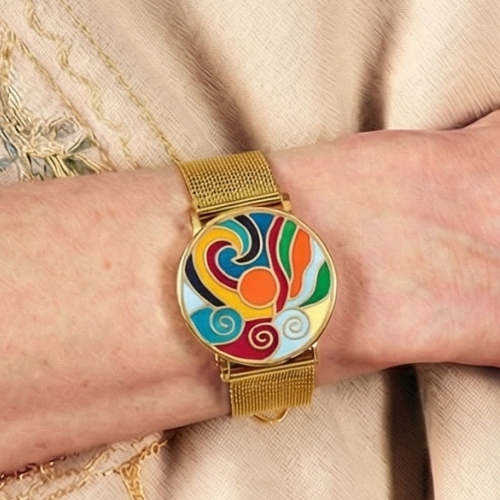 Браслет на металлическом ремешке Fiore Luna CB13784-3 G