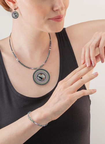 Фото Браслет Blue-Green-Lilac Coeur de Lion 5036/30-0754