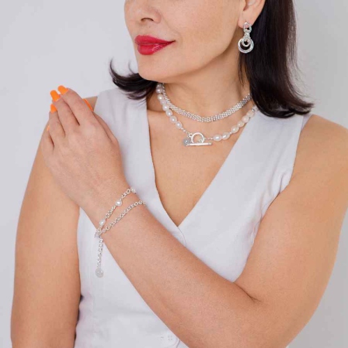 Фото Колье Chain Сarabiner Fiore Luna Classic Fiore Luna BL4509 S