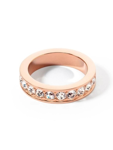 Фото Кольцо Crystal-Rose gold Coeur de Lion 0131/40-1822 54