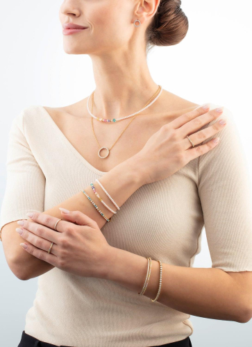 Фото Браслет Multicolour Pastel Gold Coeur de Lion 0600/30-1590