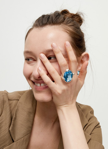 Фото Кольцо Ser Deslumbrante UNOde50 ANI0851AZUMTL15