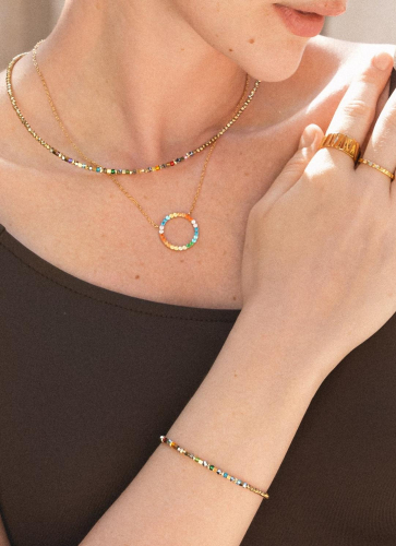 Фото Браслет Multicolour Gold Coeur de Lion 4359/30-1516