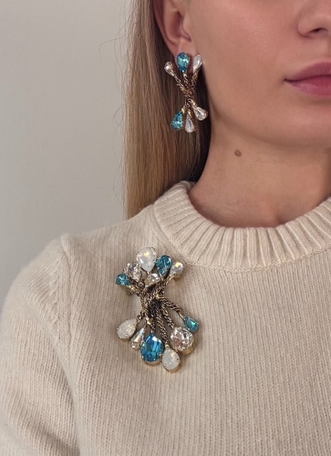 Фото Брошь "Хромосомы" Claudio Canzian CC00211106 light blue