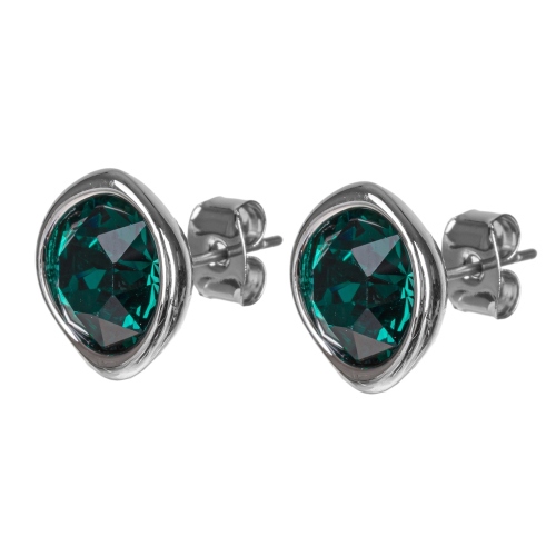 Фото Пусеты Emerald Fiore Luna Classic Fiore Luna A1909.18 G/S