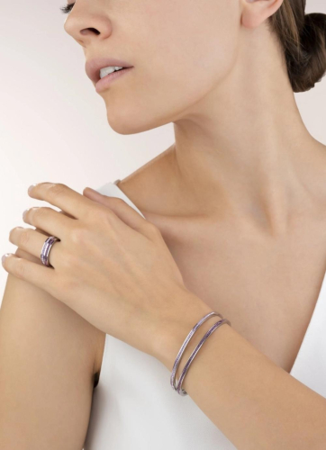 Фото Браслет Amethyst-Silver 17 см Coeur de Lion 0129/33-0843