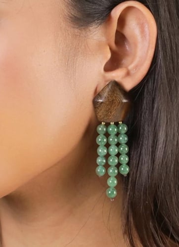 Фото Серьги Aventurine Nature Bijoux 12-90065