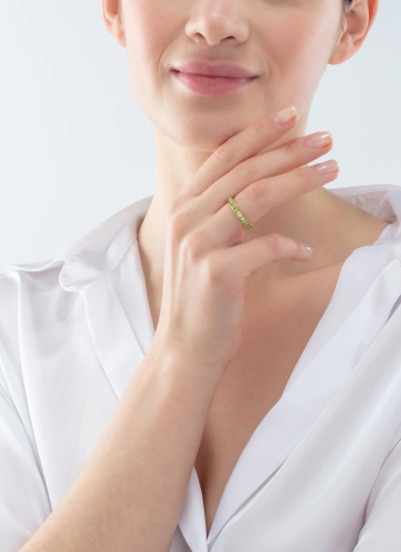 Фото Кольцо Green-Gold 17.2 мм Coeur de Lion 0127/40-0516 54