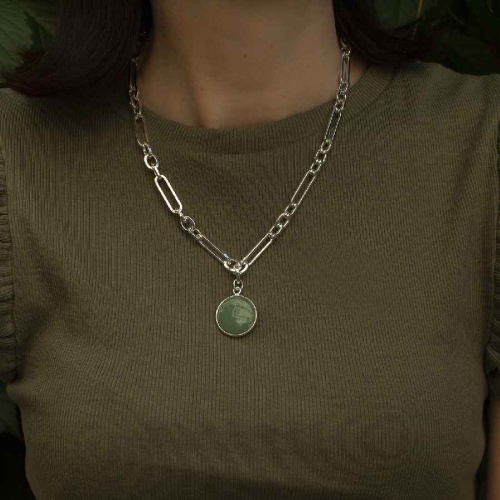 Фото Колье GREEN AVENTURINE Fiore Luna Classic Fiore Luna LN5150 G/S