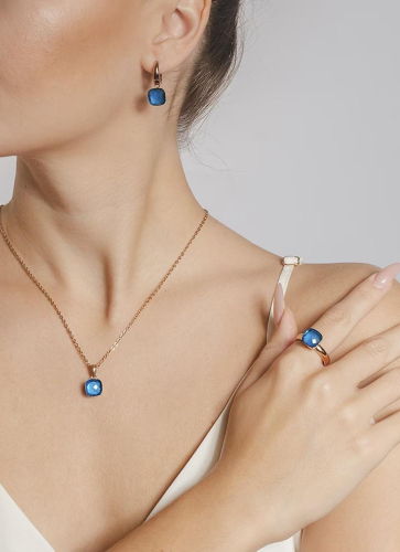 Фото Серьги Firenze Qudo 300299 BL/RG