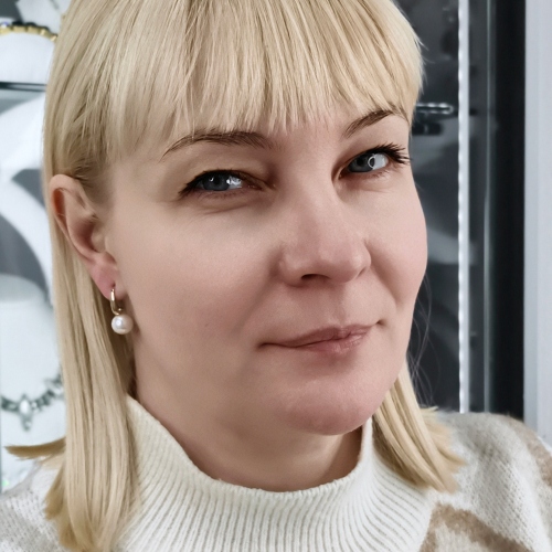 Серьги WHITE PEARL Fiore Luna ABE29654-01 G