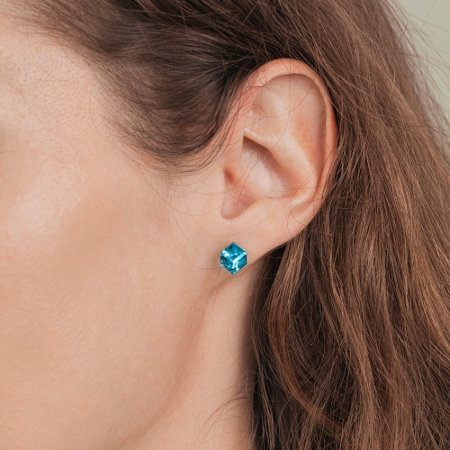 Фото Пусеты Aquamarine Fiore Luna Classic SWE2127/2 A S