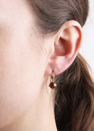 BLUES серьги CISILIA SG BROWN 350463