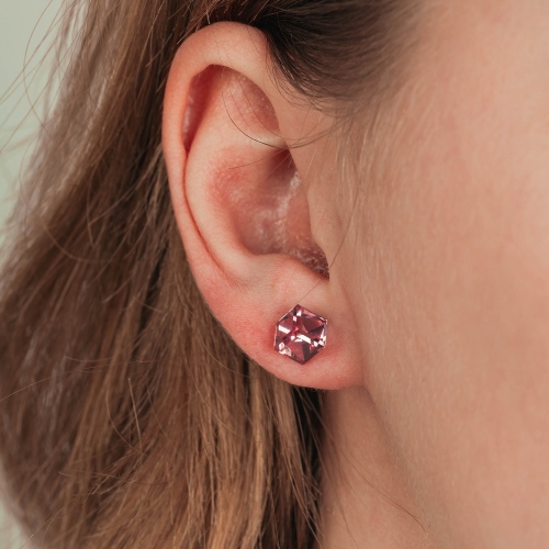 Фото Пусеты Crystal Pink Fiore Luna Classic SWE0127/2 P G