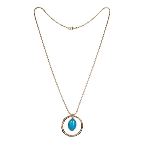 Фото Колье TURQUOISE OPAL Elegia Fiore Luna LN5142 BL/G