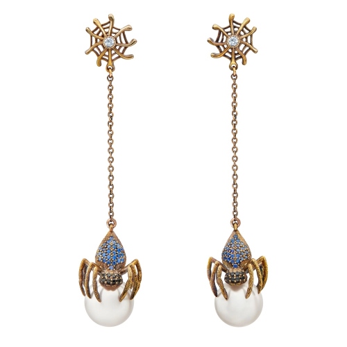 Фото Серьги Ragno Art Nouveau piccolo Fiore di Firenze OR2210-1 TANZANITE