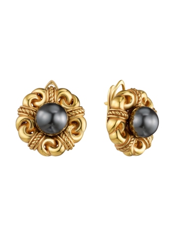 Фото Серьги Turbante Fiore di Firenze GOR001-26240 ANTRACITE 1029