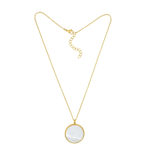 Фото Колье SHELL WHITE Art Deco Fiore Luna BP01734-3 BW/G