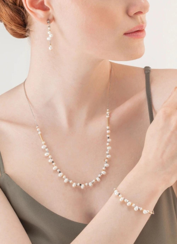 Фото Колье White bicolor Coeur de Lion 1106/10-1426