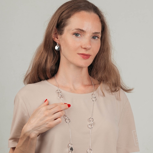 Серьги silver coin Mason ACE28333-02 S