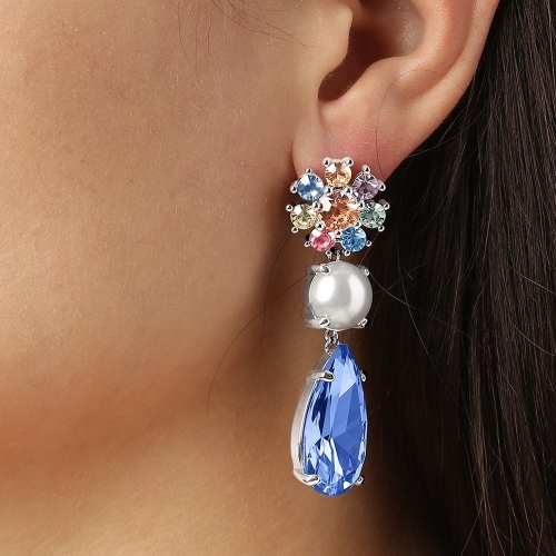 Серьги MISIA SS LIGHT BLUE_PASTEL