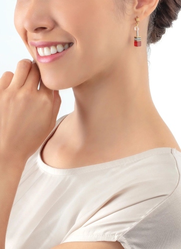 Фото Серьги Red-Beige Coeur de Lion 4905/21-0310