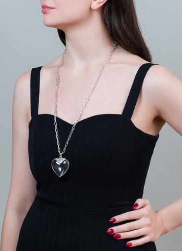 Фото Колье Crystal Heart Elegia Fiore Luna LN5118 BW/S