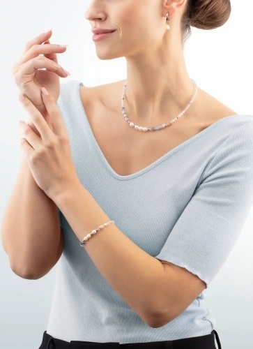 Фото Колье Cosmic Pearls soft silver Coeur de Lion 1135/10-1522