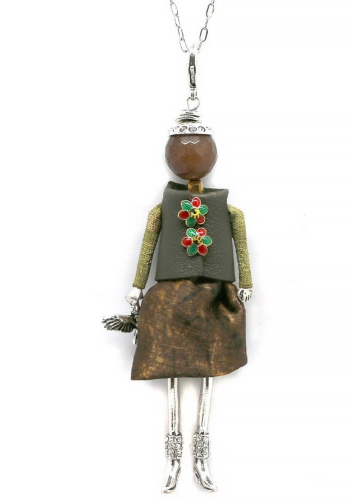 Фото Подвеска Miamelie кукла Джессика с птицей