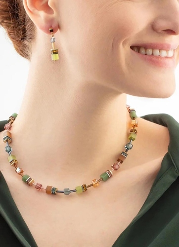 Фото Серьги Forest bicolor Olive Green Coeur de Lion 2838/21-0905