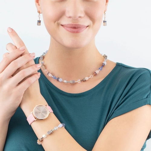 Фото Серьги Light blue-Beige Coeur de Lion 4905/21-0738