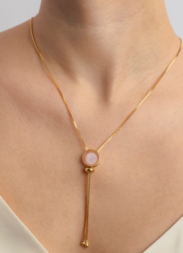 Фото Колье quartz rose Possebon B1653.9 R/G
